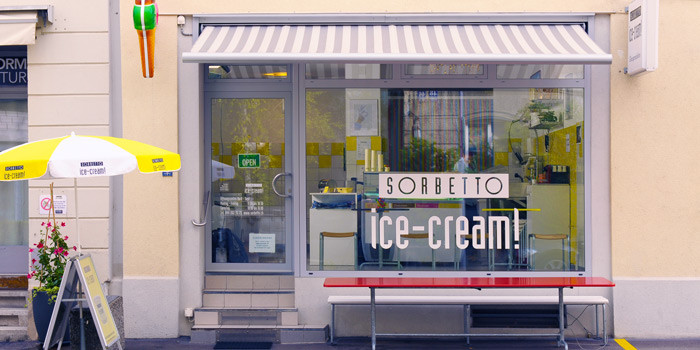 Sorbetto - Ice Cream - Lokale Glace Produktion Zürich - Gaceladen - Neptunstrasse 49